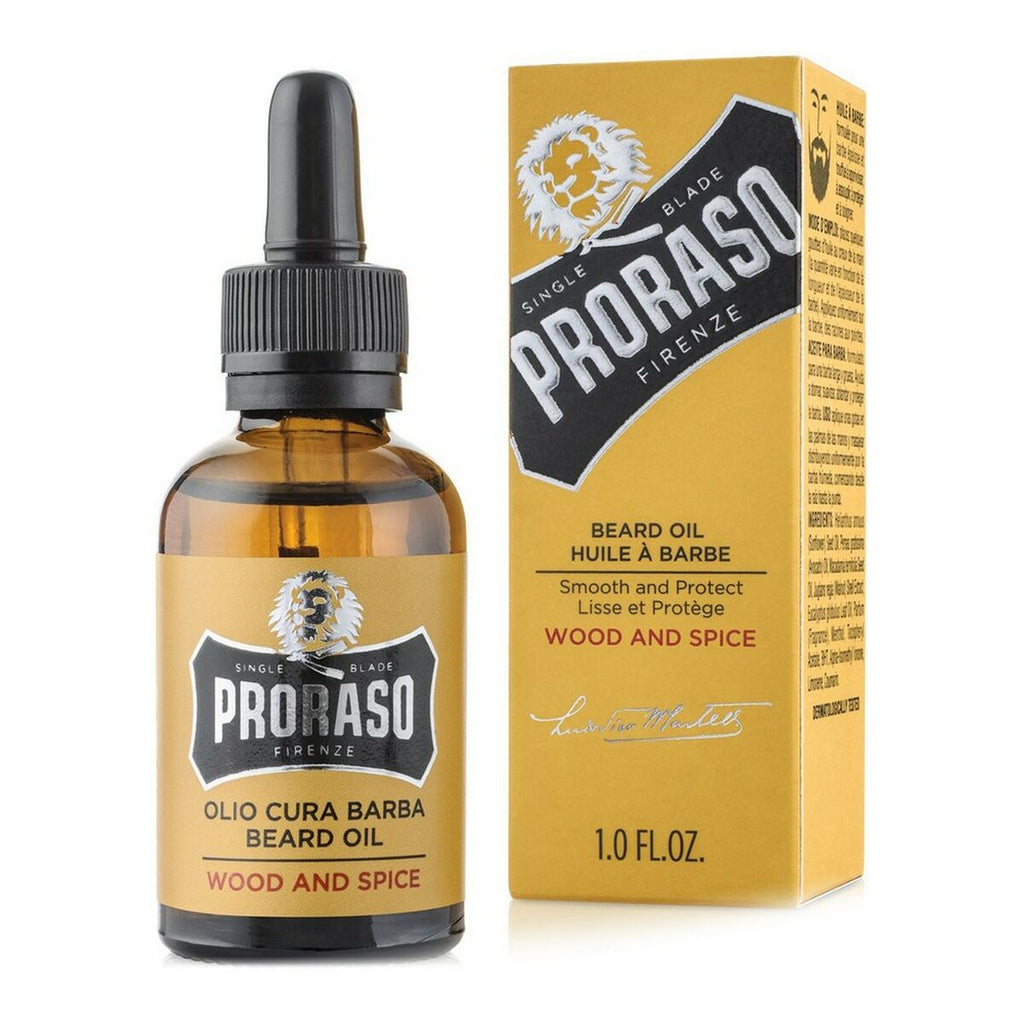 Bart-öl proraso wood and spice 30 ml - schönheit rasieren