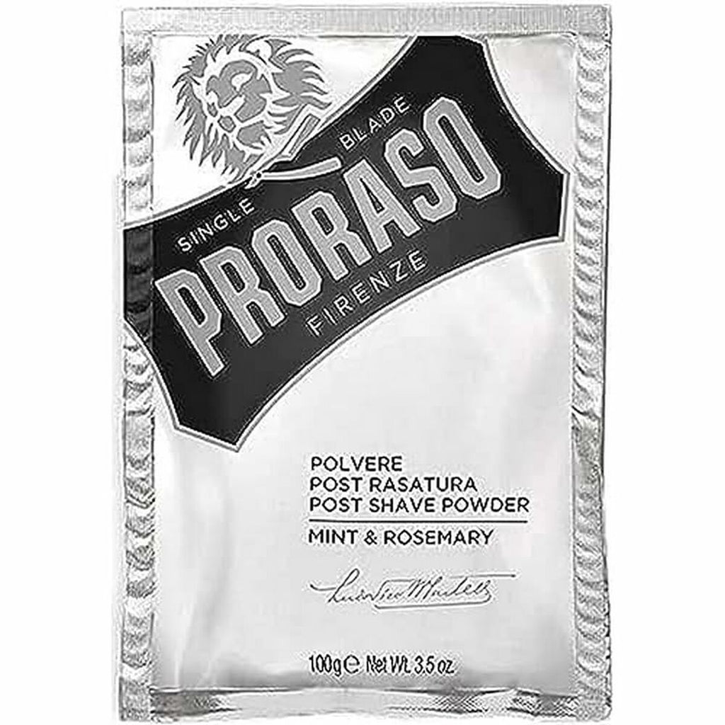 Parfümiertes talkpulver proraso rosmarin minze 100 g