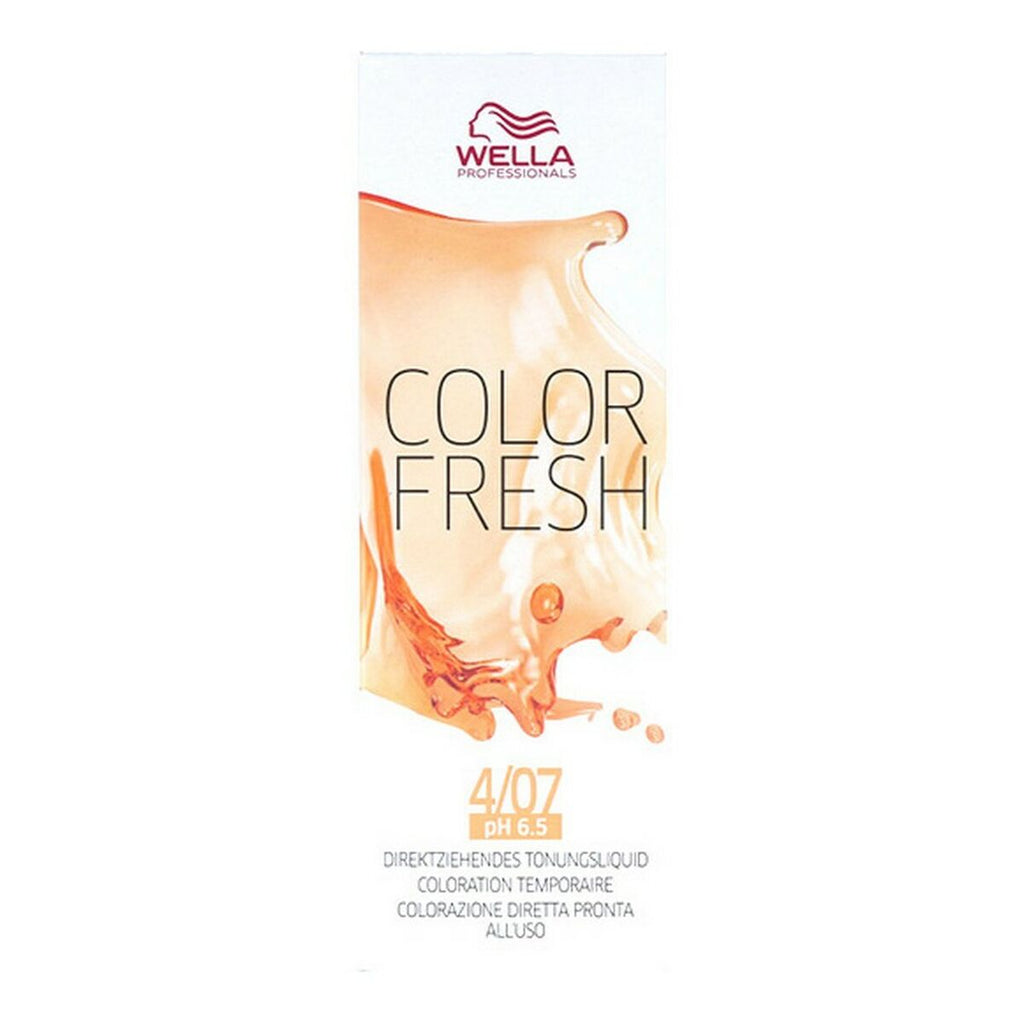 Semi-permanente tönung color fresh wella nº 4/07 (75 ml)