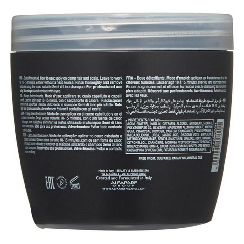 Haarmaske semi di lino sublime detoxifying mud alfaparf