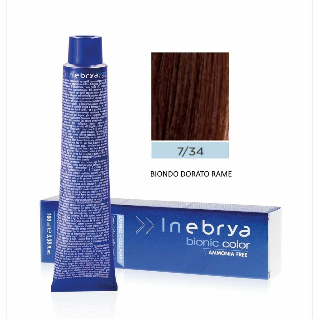 Dauerfärbung inebrya bionic color nº 7/34 blonde golden