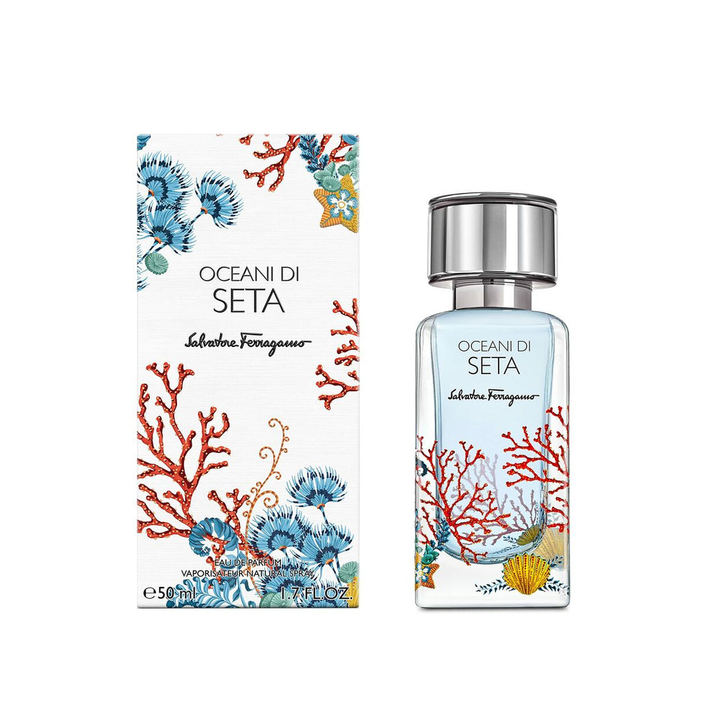 Unisex-parfüm salvatore ferragamo edp oceani di seta 50 ml