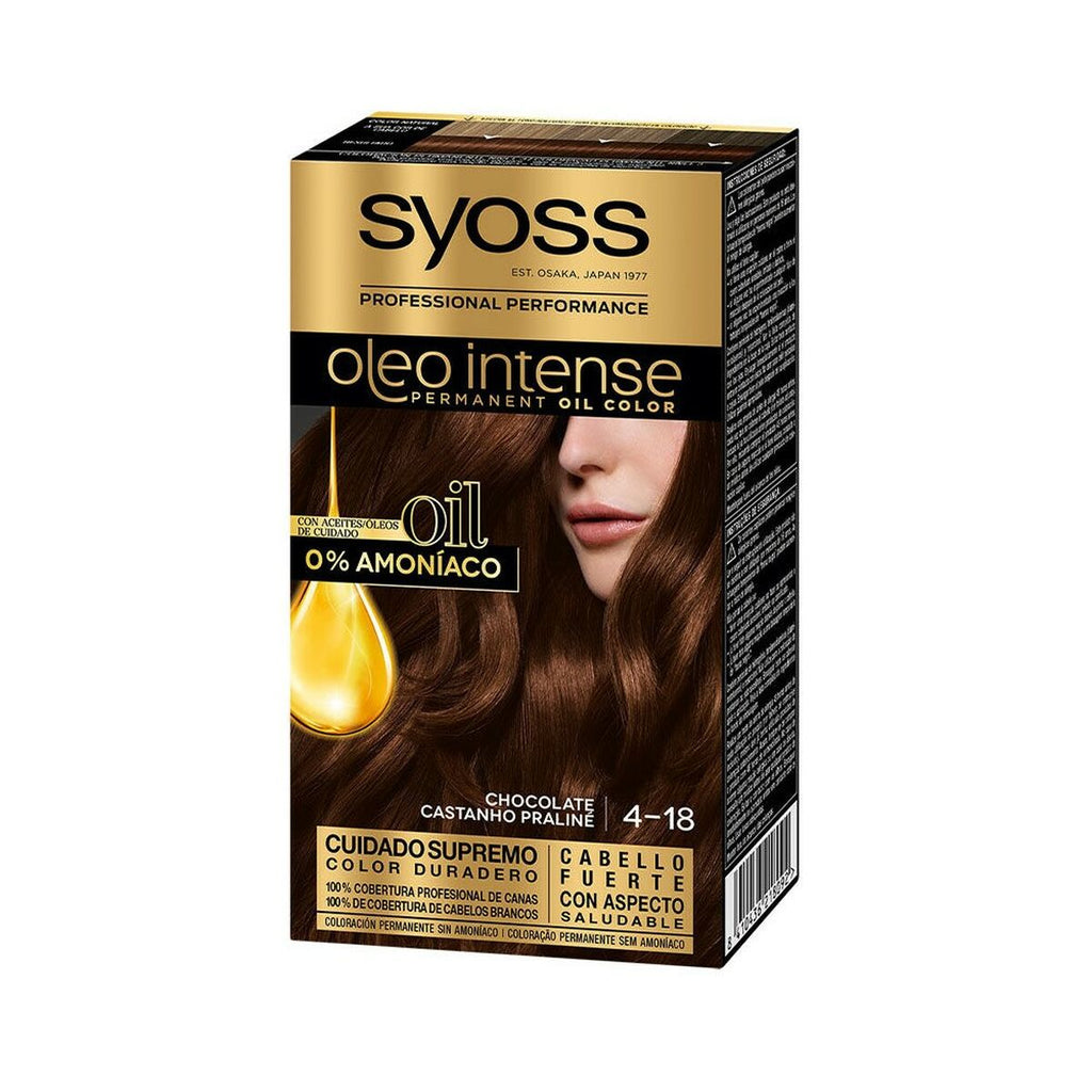 Dauerfärbung syoss olio intense ohne ammoniak nº 4,18