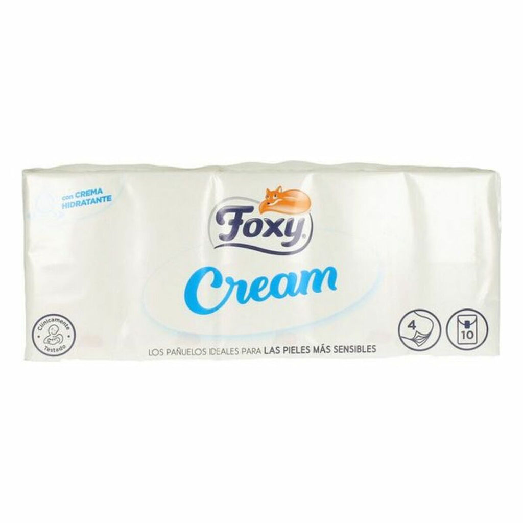 Papiertaschentücher cream foxy (10 x 9 uds) - haus &