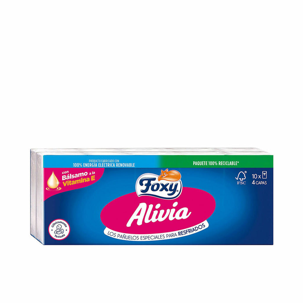 Papiertaschentücher foxy alivia 10 x 9 uds - haus & küche