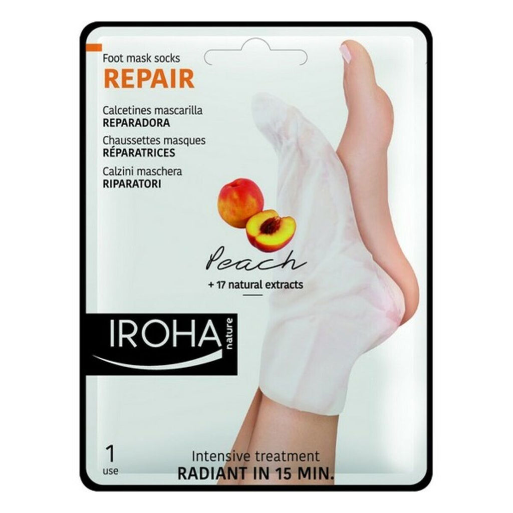 Feuchtigkeitsspendende socken repair peach iroha 659404