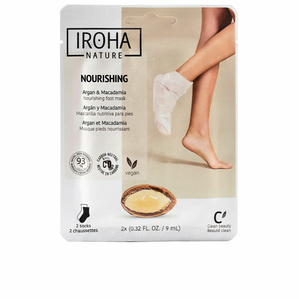 Fussmaske iroha argan socken macadamianuss - schönheit