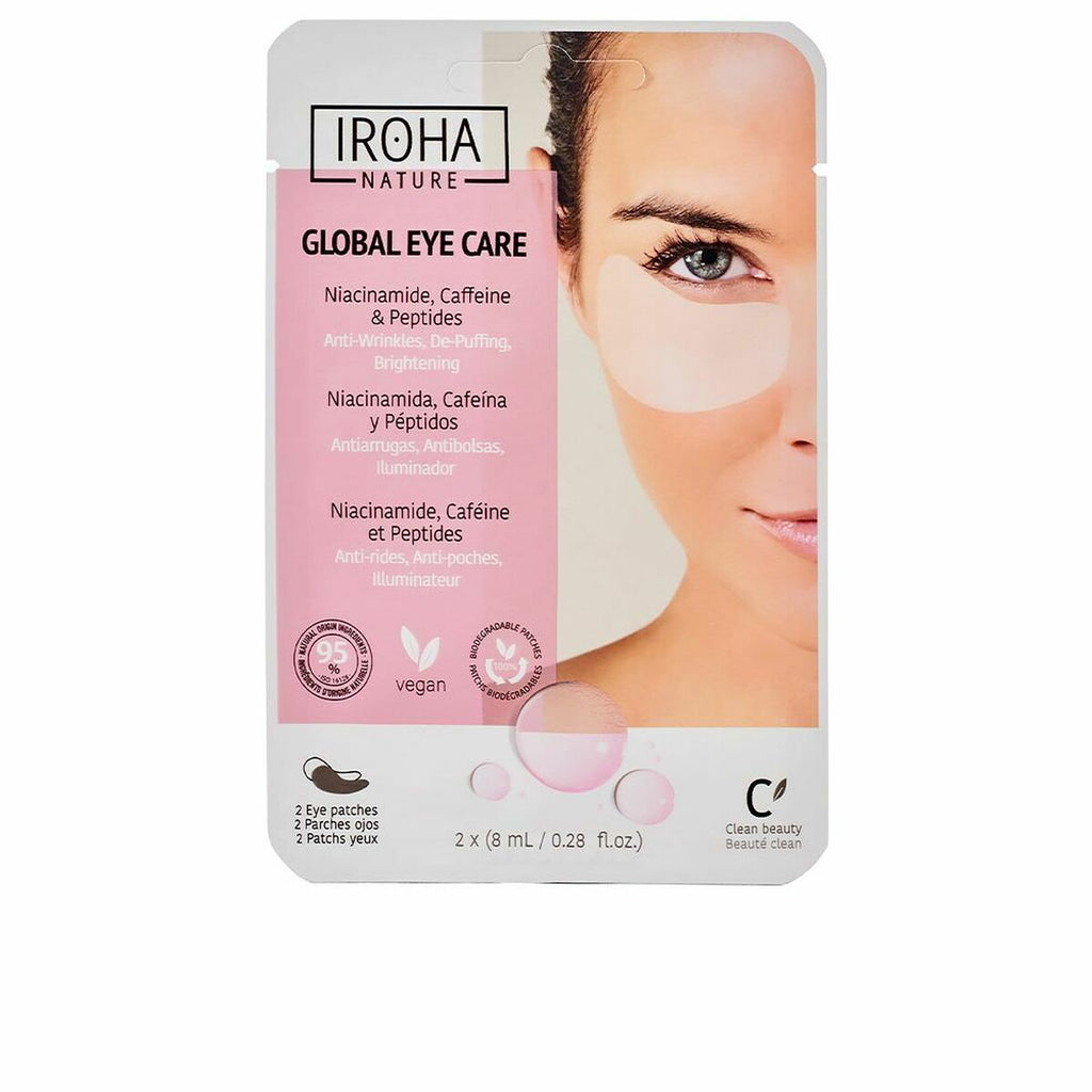 Maske für augenkonturen iroha global eye care 2 stück