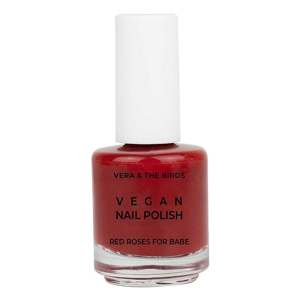 Nagellack vegan nail polish vera & the birds red roses for