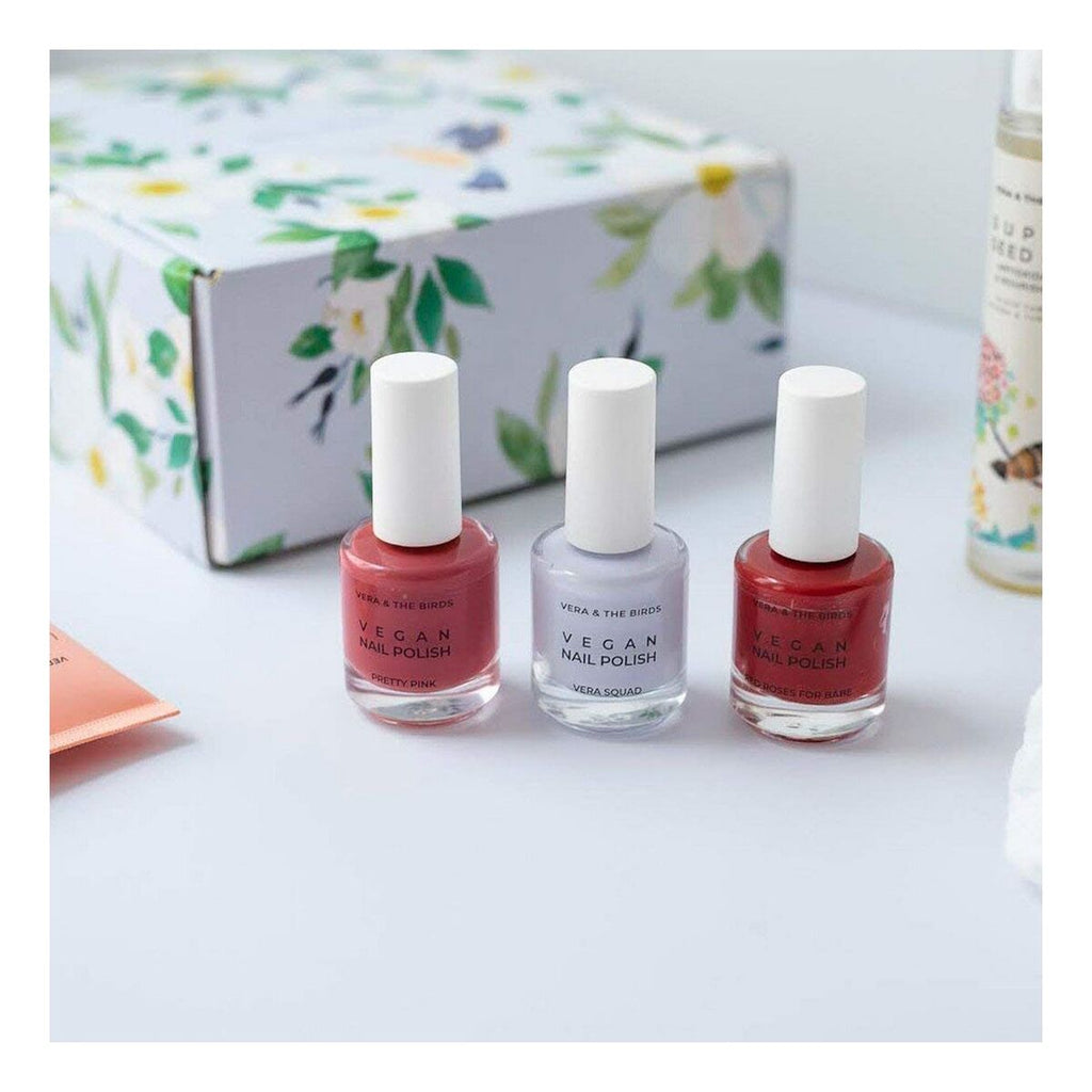 Nagellack vegan nail polish vera & the birds red roses for