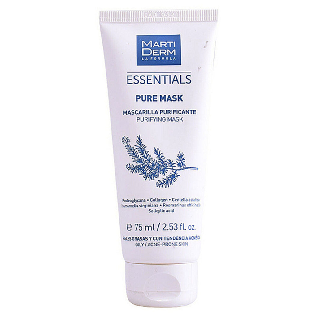 Reinigende gesichtsmaske essentials martiderm puremask oily