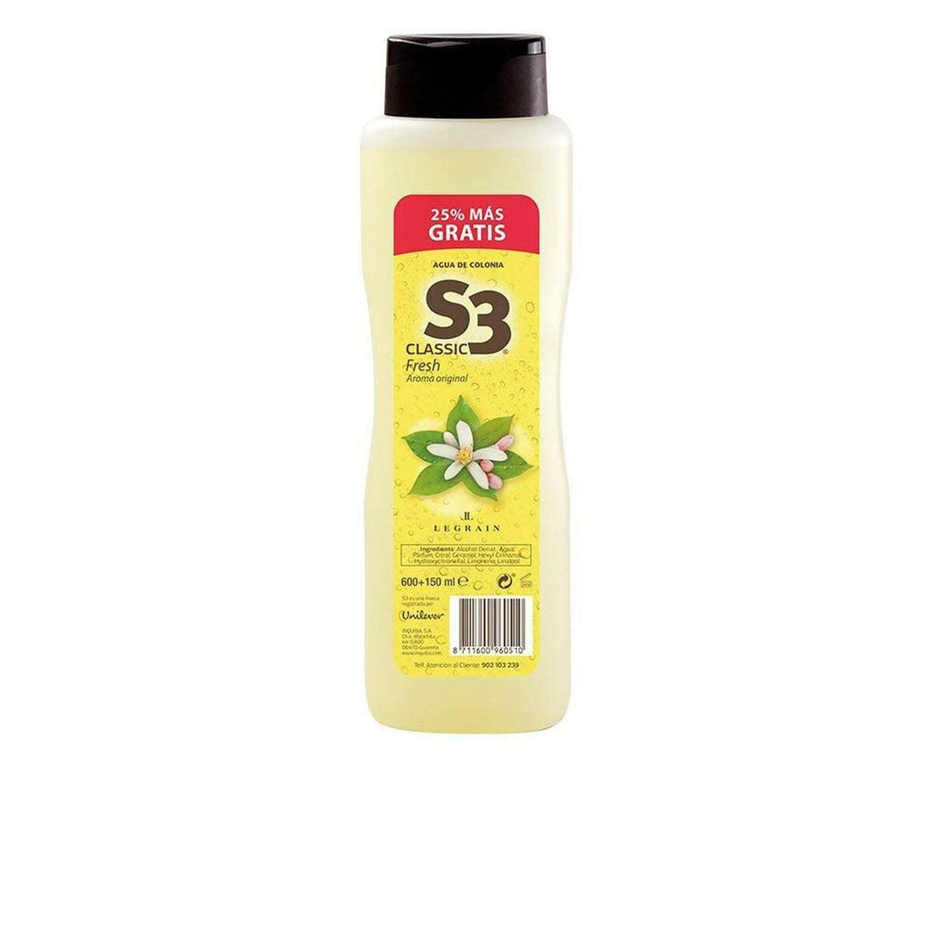 Eau de cologne s3 classic fresh edc 750 ml - schönheit