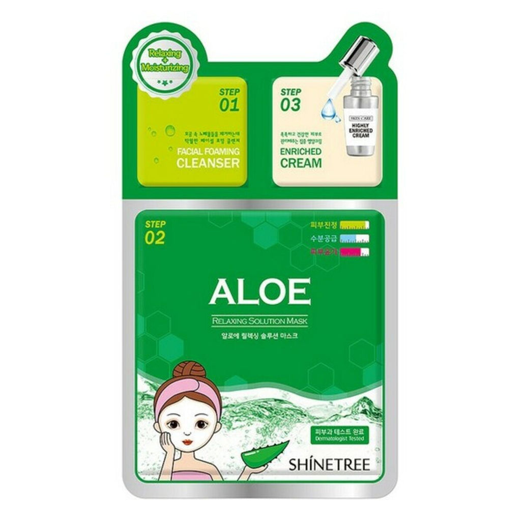 Feuchtigkeitsspendend gesichtsmaske shinetree aloe vera (28