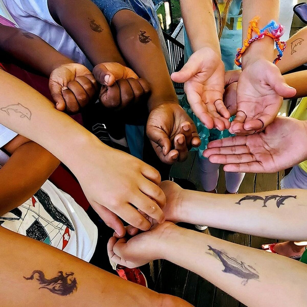 Temporäre tattoo-drucker prinker schwarz - schönheit