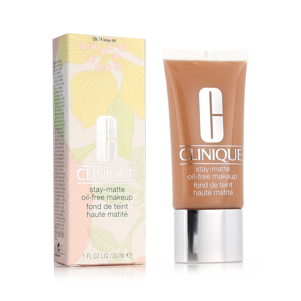 Fluid makeup basis clinique stay-matte oil-free cn 74 beige