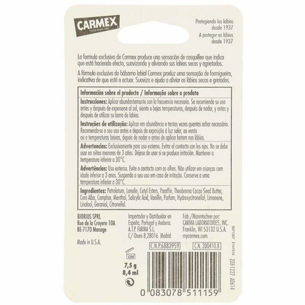 Feuchtigkeitsspendender lippenbalsam carmex cos 002 bl (7,5