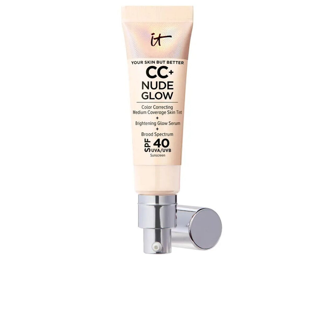 Cremige make-up grundierung it cosmetics cc + nude glow