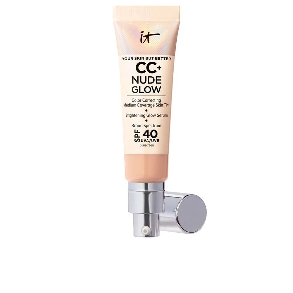 Cremige make-up grundierung it cosmetics cc + nude glow