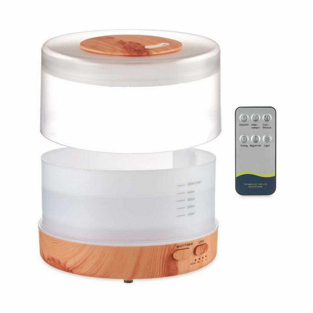 Luftbefeuchter aroma diffusor multicolor-led weiß braun