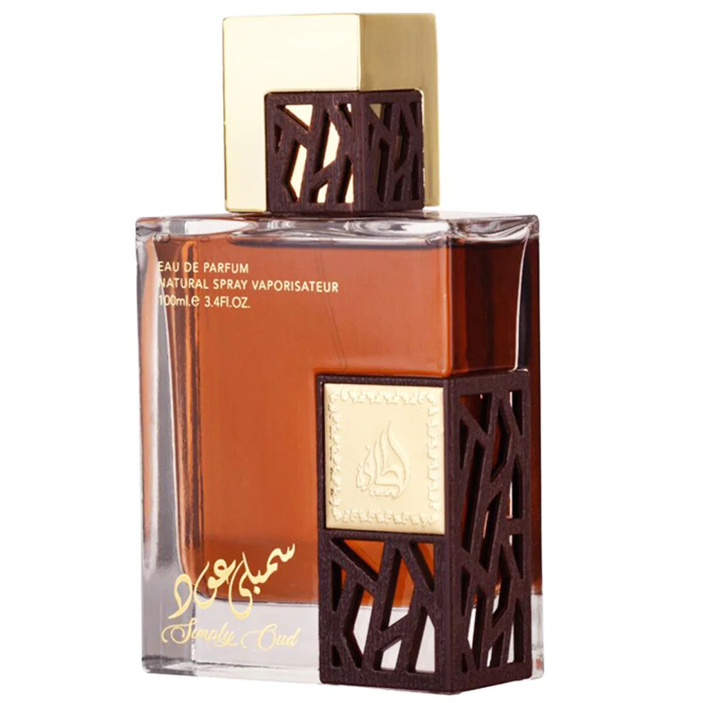 Unisex-parfüm lattafa edp 100 ml simply oud - schönheit