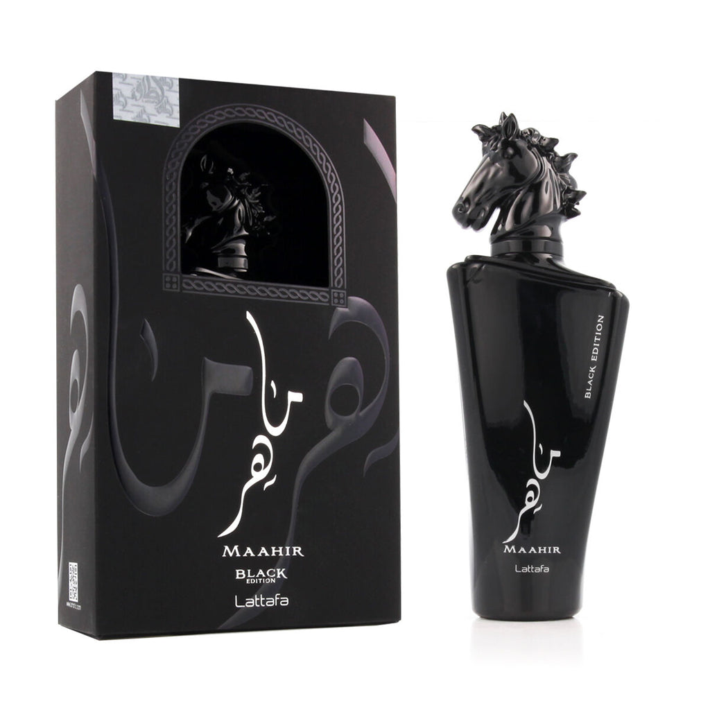 Unisex-parfüm lattafa edp maahir black edition 100 ml