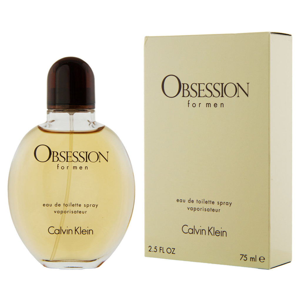 Herrenparfüm calvin klein edt obsession 75 ml - schönheit