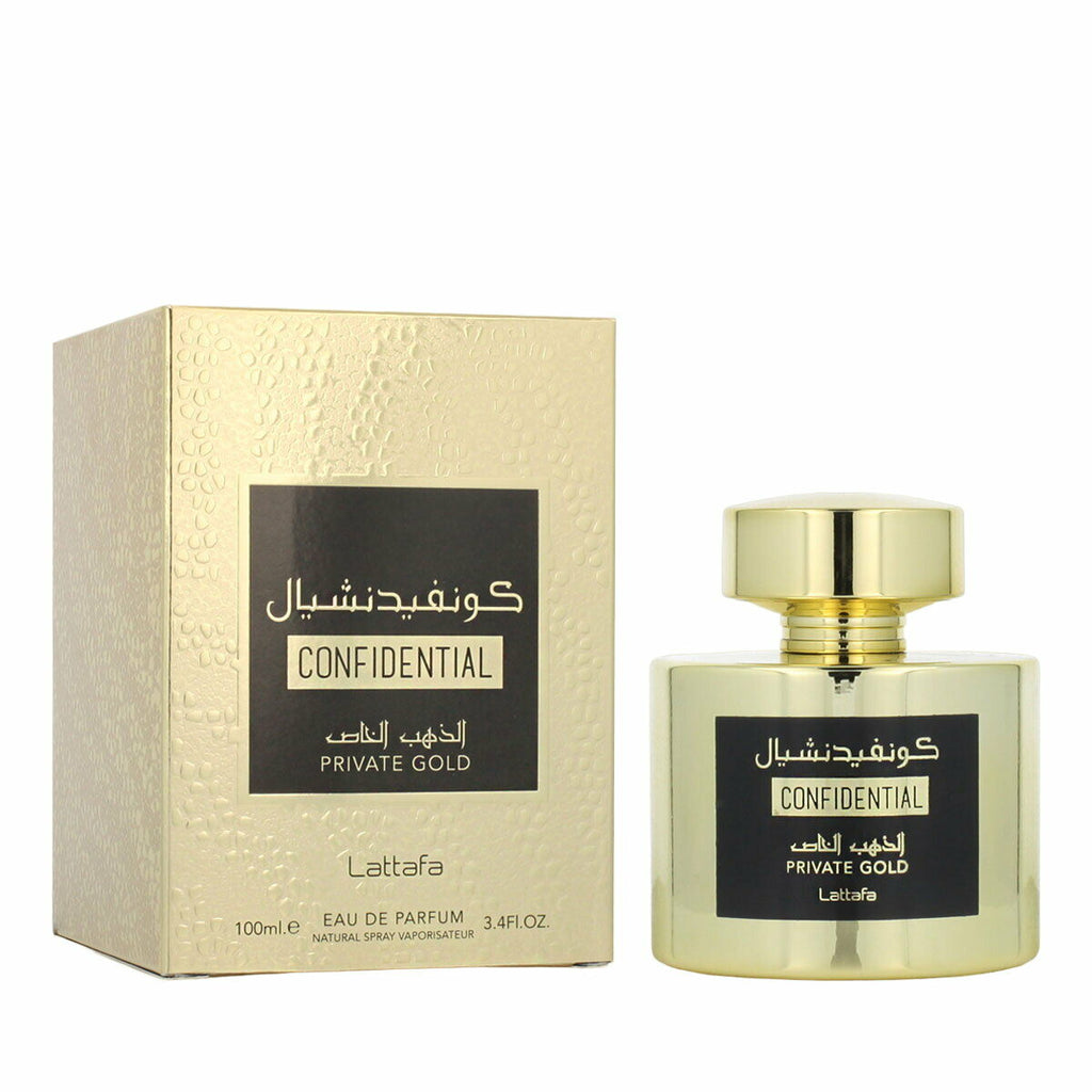 Unisex-parfüm lattafa edp confidential private gold 100 ml