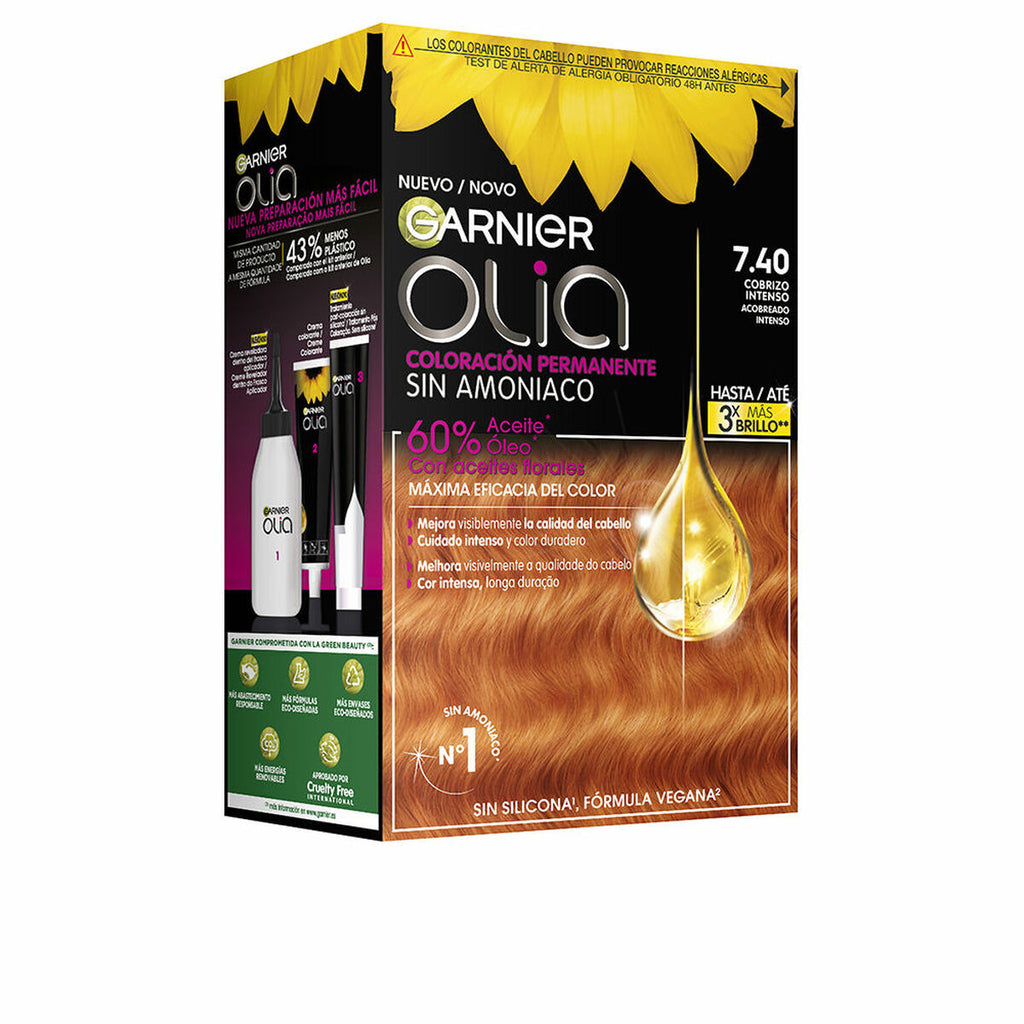 Amoniakfreie färbung olia garnier - schönheit haarpflege
