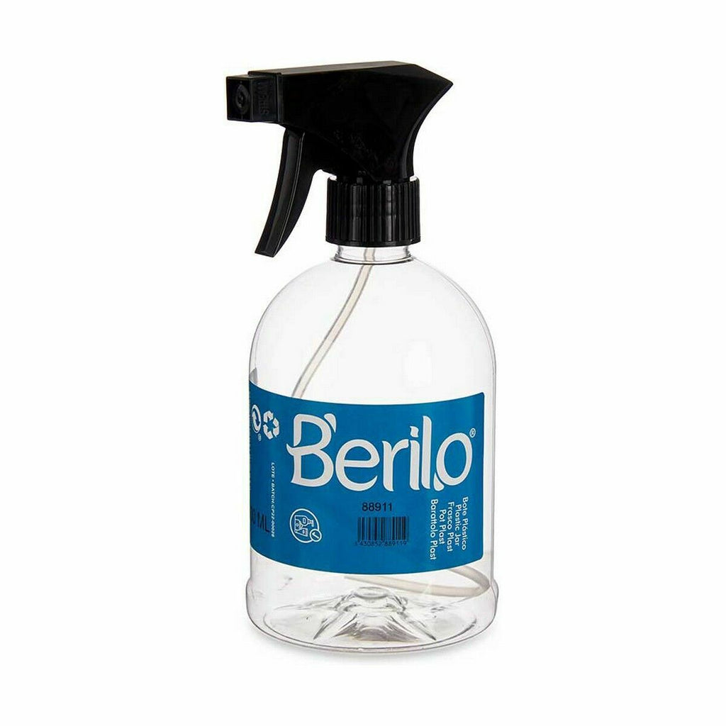 Auffüllbare sprühflasche berilo schwarz durchsichtig