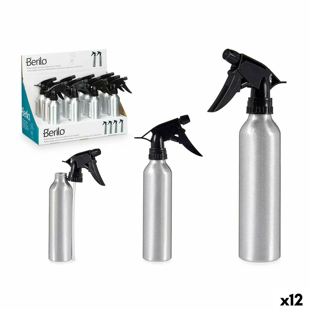 Auffüllbare sprühflasche berilo schwarz silberfarben
