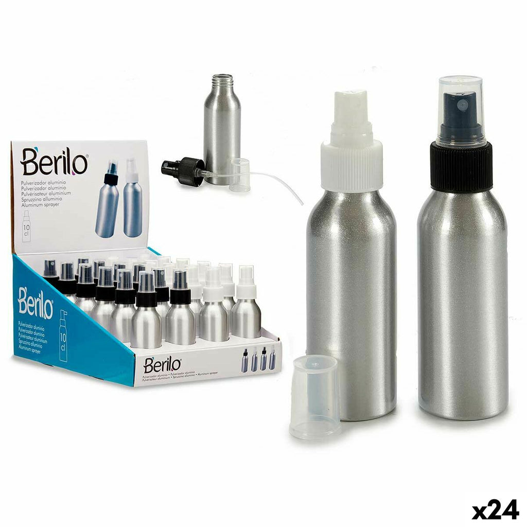 Auffüllbare sprühflasche berilo weiß schwarz durchsichtig