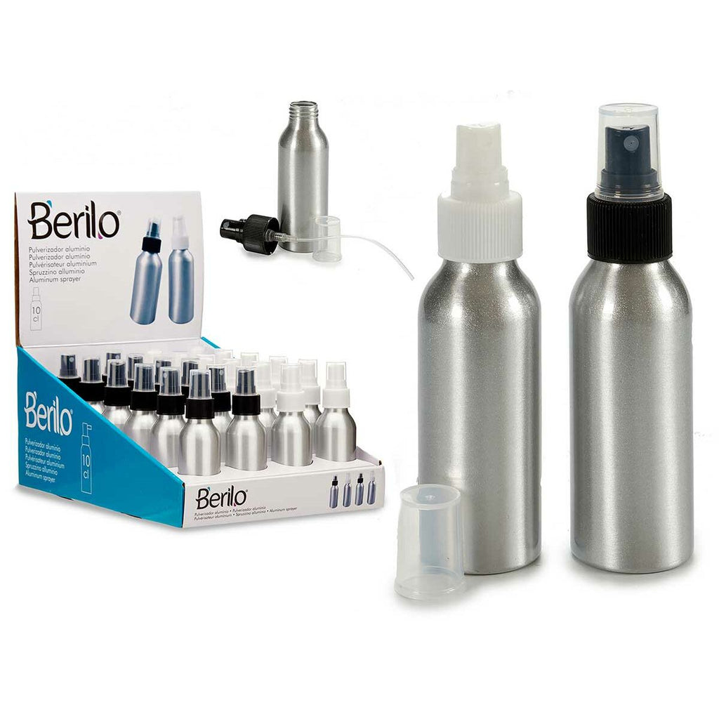 Auffüllbare sprühflasche berilo weiß schwarz durchsichtig