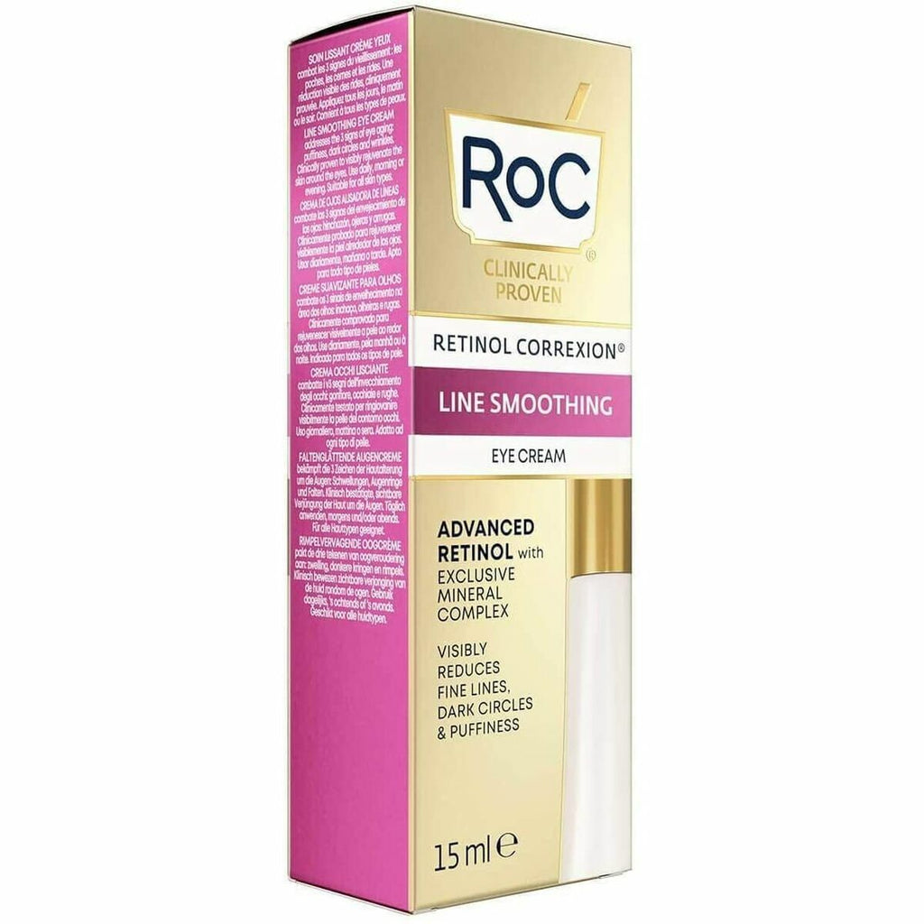 Augenkonturcreme roc line smoothing retinol (15 ml)
