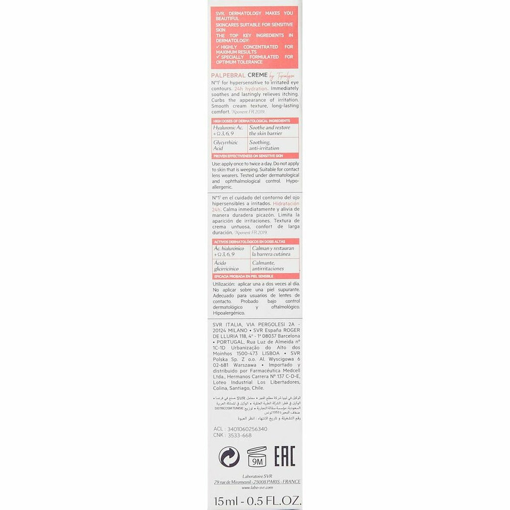 Augenkonturcreme svr topialyse 15 ml - schönheit hautpflege