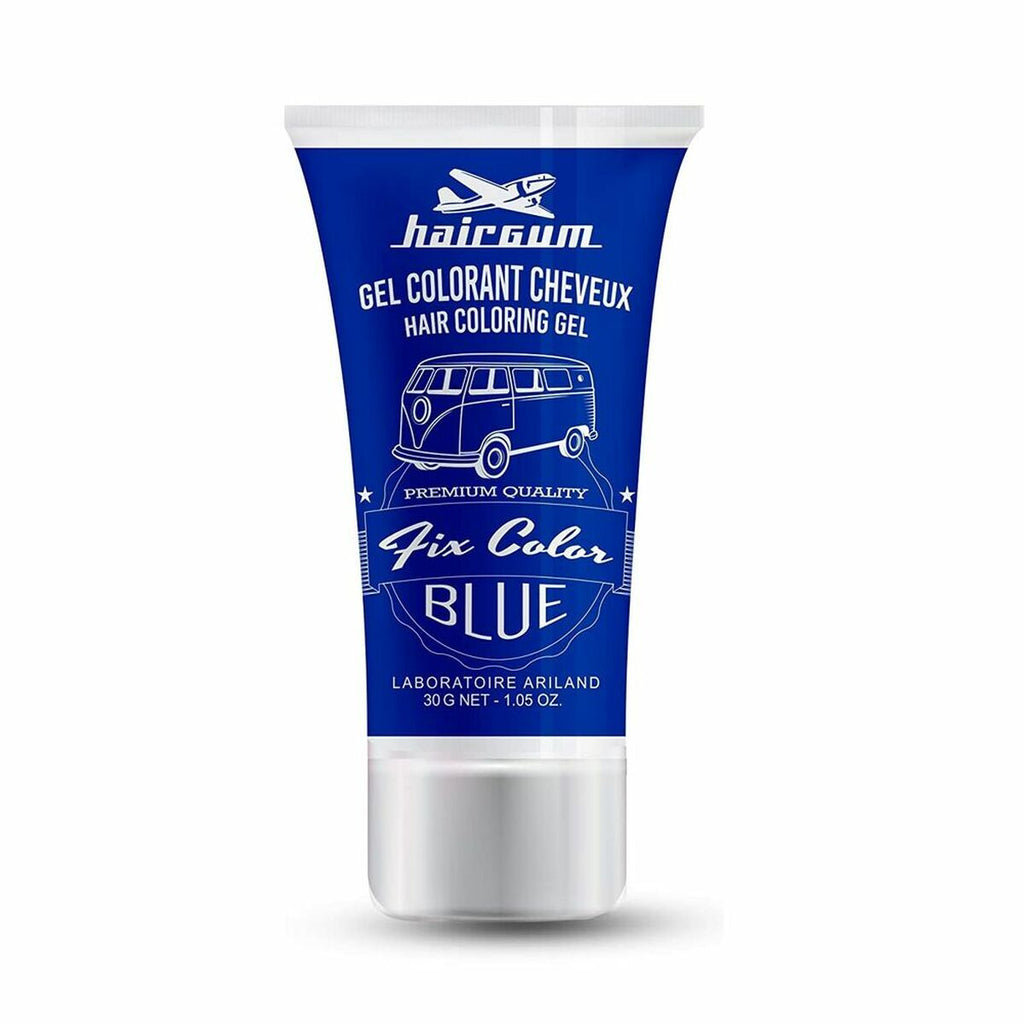 Auswaschbare tönungen hairgum fix color fixiergel blau blue