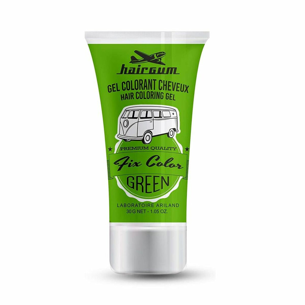 Auswaschbare tönungen hairgum fix color grün fixiergel (30