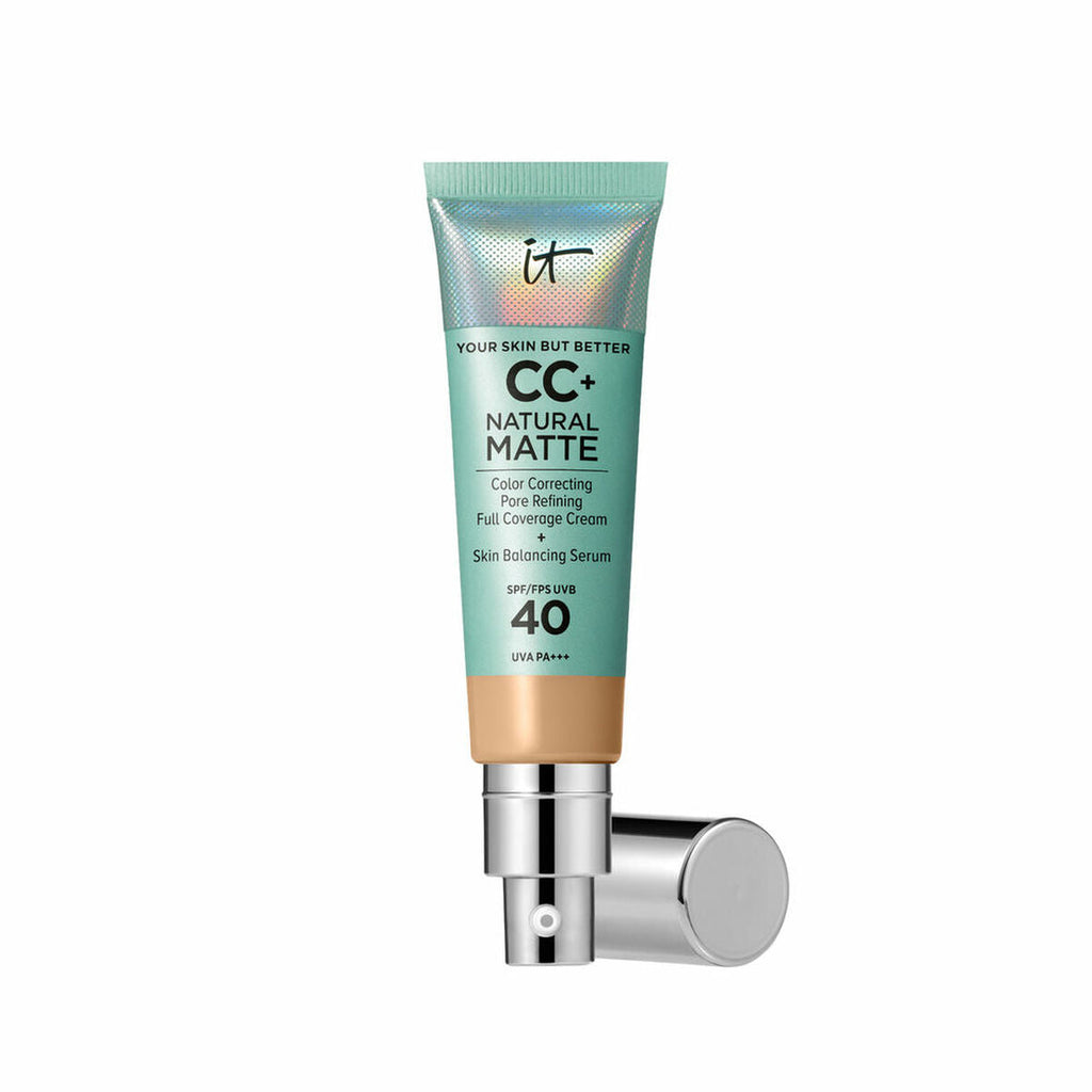 Cc cream it cosmetics cc+ natural matte medium tan spf 40