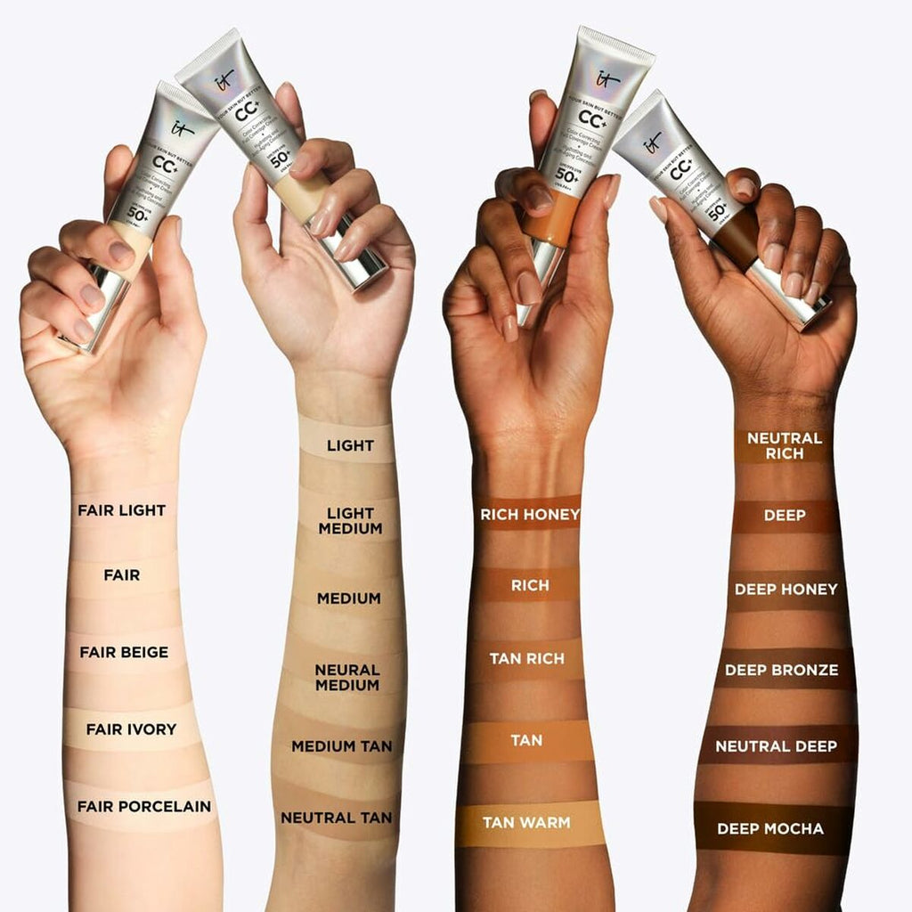 Cc cream it cosmetics your skin but better beige light