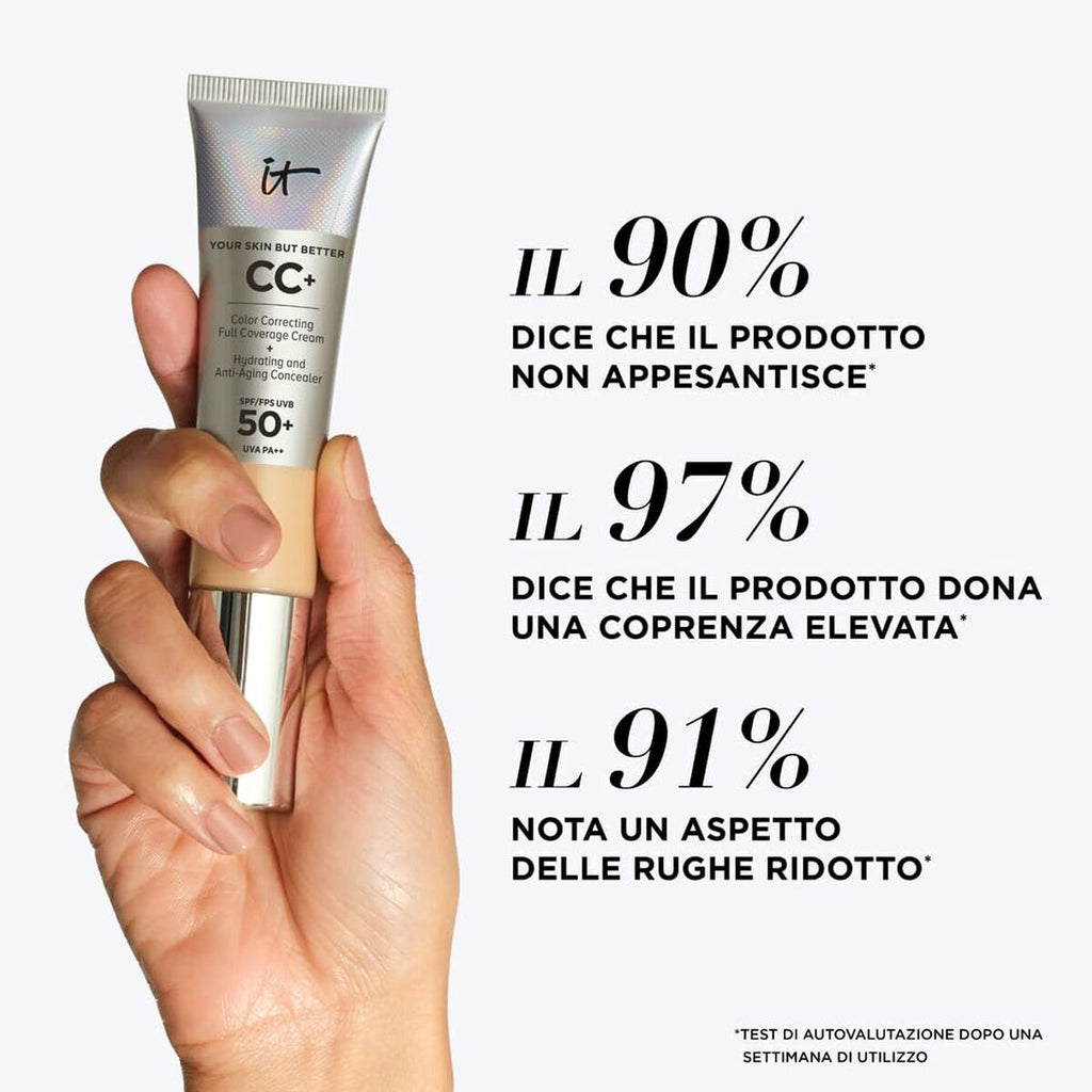 Cc cream it cosmetics your skin but better beige light spf