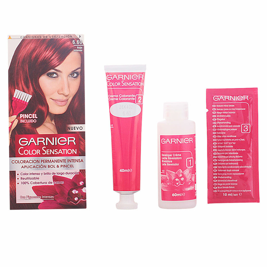 Dauerfärbung color sensation garnier - schönheit haarpflege