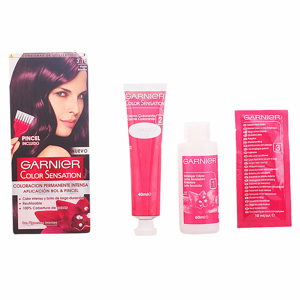 Dauerfärbung color sensation garnier - schönheit haarpflege