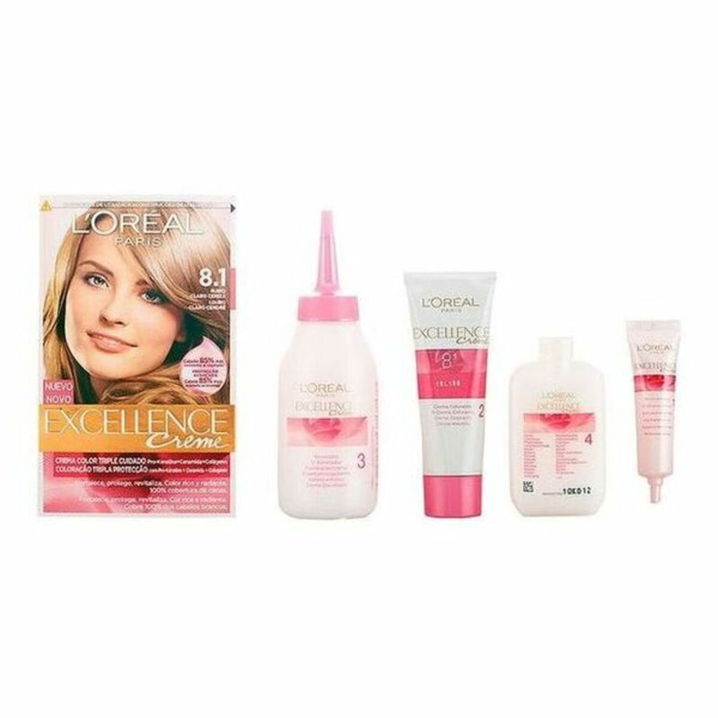 Dauerfärbung excellence l’oreal make up helles aschblond nº
