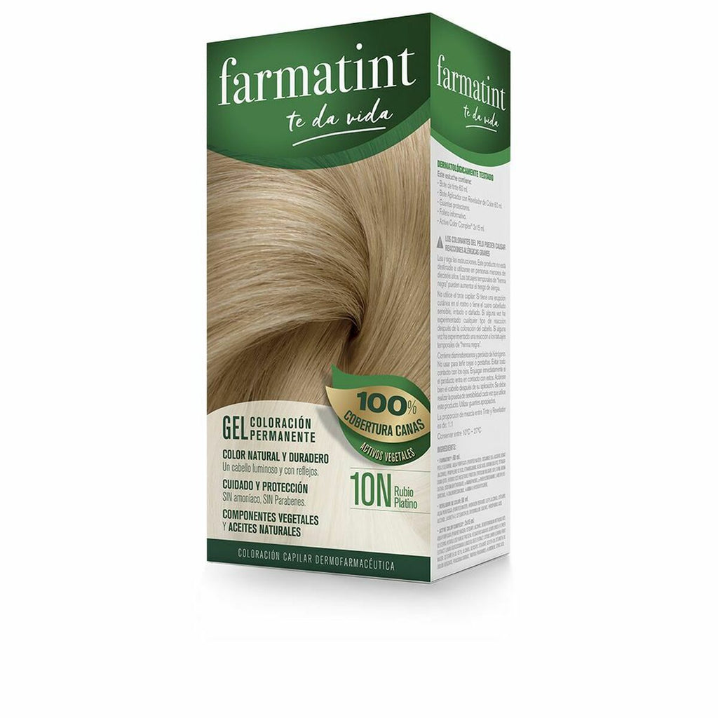 Dauerfärbung farmatint 10n-rubio platino gel - schönheit