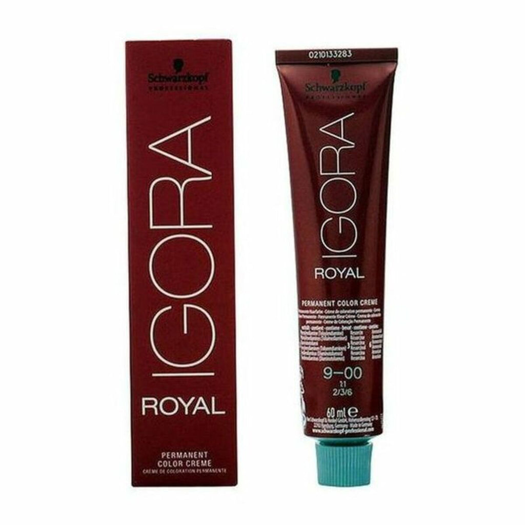 Dauerfärbung igora royal schwarzkopf 9-00 nº 9.0-rubio muy