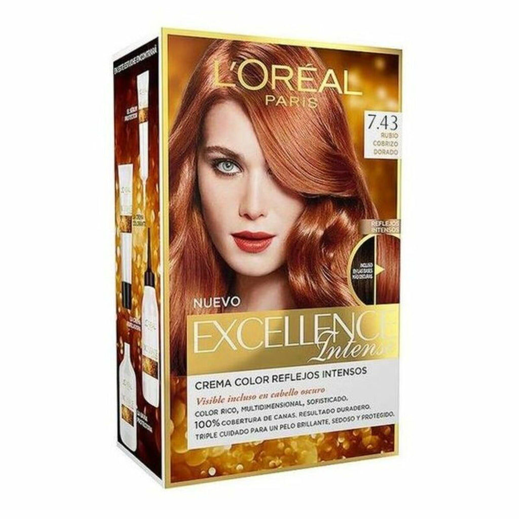 Dauerfärbung l’oreal make up excellence goldenes kupferrot