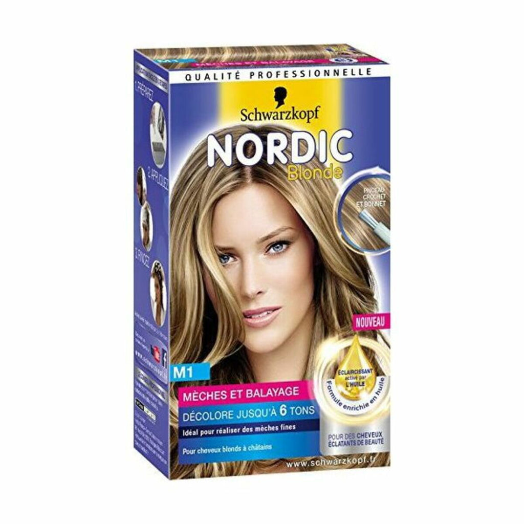 Dauerfärbung nordic blonde m1 schwarzkopf dochte