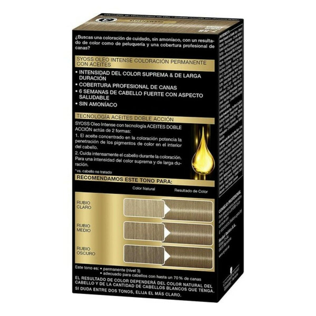 Dauerfärbung syoss olio intense ohne ammoniak nº 7,58 blond