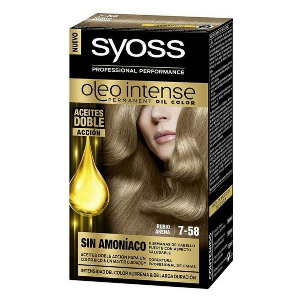 Dauerfärbung syoss olio intense ohne ammoniak nº 7,58 blond