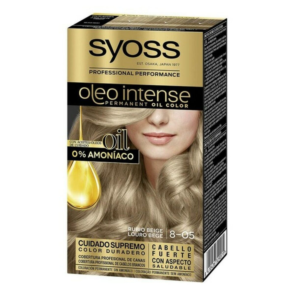 Dauerfärbung syoss olio intense ohne ammoniak nº 8,05 blond