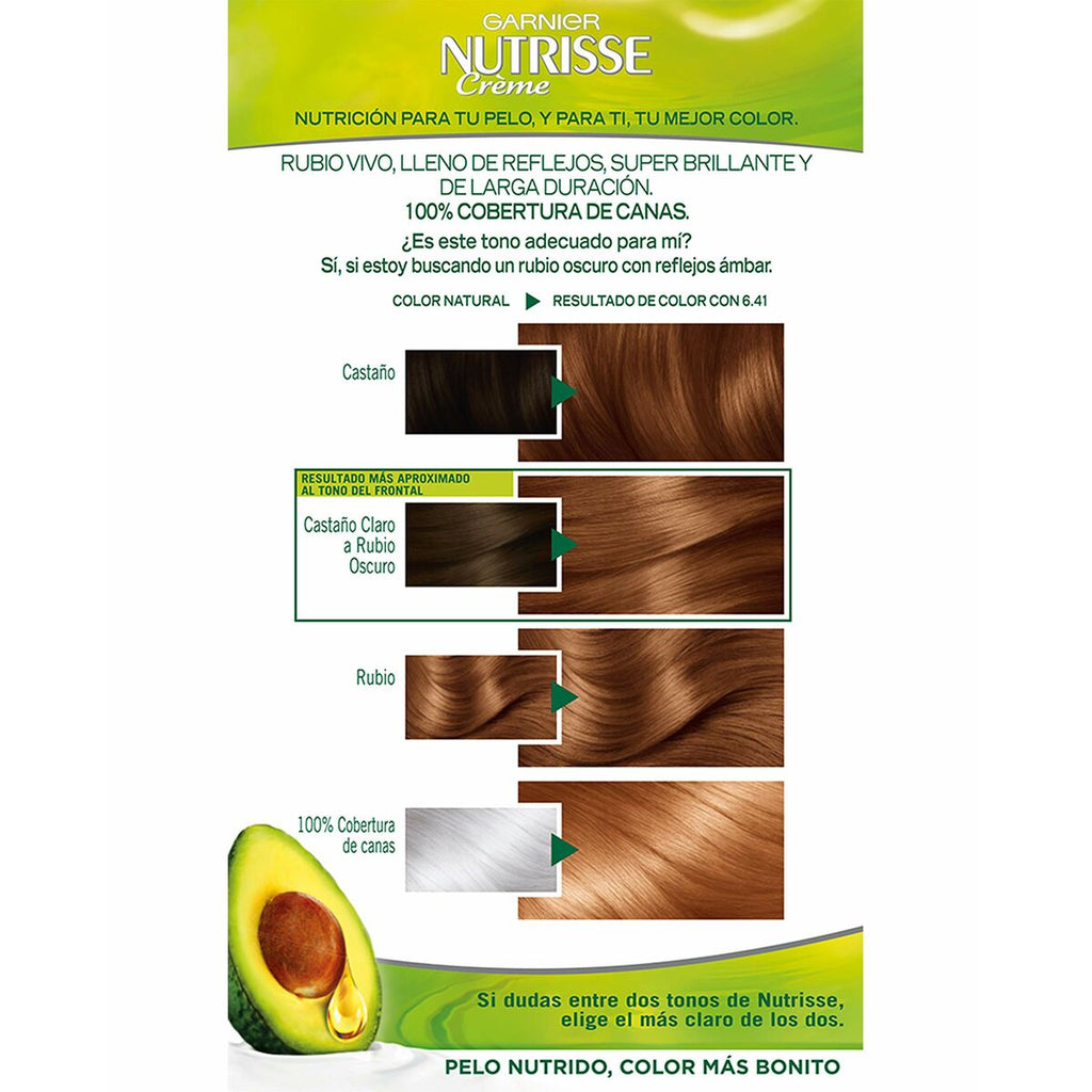 Dauerhafte creme-coloration garnier nutrisse (3 stück)